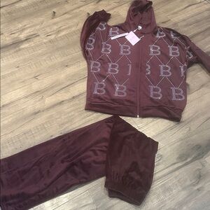 Brand new Women's Burgundy Tracksuit